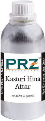 

PRZ Kasturi Hina Attar Perfume (500 ML) - Pure Natural Premium Quality Perfume (Non-Alcoholic) Floral Attar(Floral)