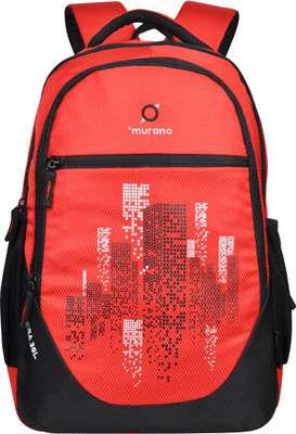 

Murano Era Backpack With 3 Compartment 30 L Backpack(Red)