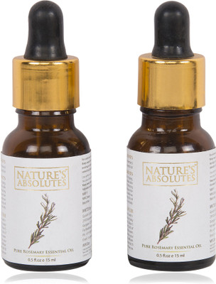 

Nature's Absolutes Rosemary Oil (15ml x 2) Combo Pack of 2 Pcs ,100% Pure Organic, Premium Oil(30 ml)