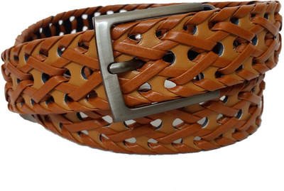 

Pegaso Men & Women Casual, Formal Khaki Genuine Leather Belt, Camel
