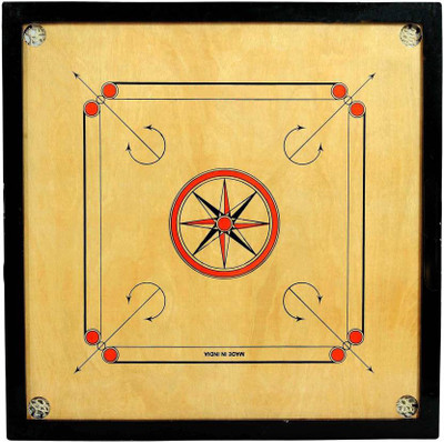 

Heega premium quality carrom with coins and stiger combo Board Game