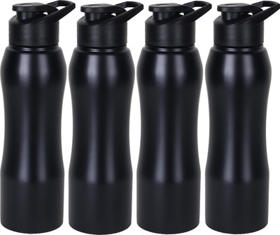 

Style Homez Stainless Steel Water Bottle 750 ml Set of 4 Sipper, Black Color 3000 ml Sipper(Pack of 4, Black)