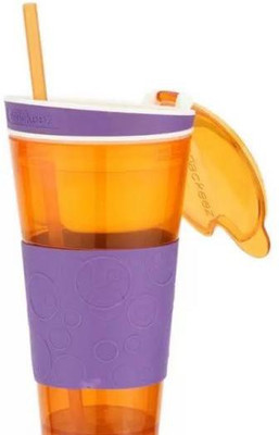 

Starbust Snackeez Multi Purpose Drink & Snack Travel Cups Mug 550 ml Sipper (Snackezz-ZBS10) 500 ml Sipper(Pack of 1, Multicolor)