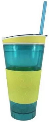 

Starbust Snackeez Multi Purpose Drink & Snack Travel Cups Mug 550 ml Sipper (Snackezz-ZBS13) 500 ml Sipper(Pack of 1, Multicolor)