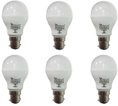 

Syska 9 W Round B22 LED Bulb(White, Pack of 6)