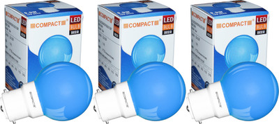

Compact 0.5 W Round B22 LED Bulb(Blue, Pack of 3)