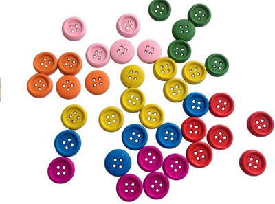 

Aumni Crafts sewing and scrapbooking 00057 Wooden Buttons(Pack of 100)