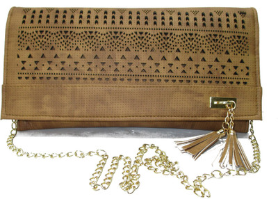 

RAHMAN BAGS Party Brown Clutch