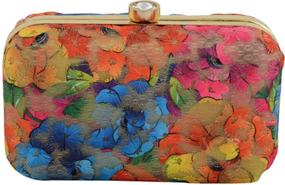 

Tooba Handicraft Party Multicolor Clutch