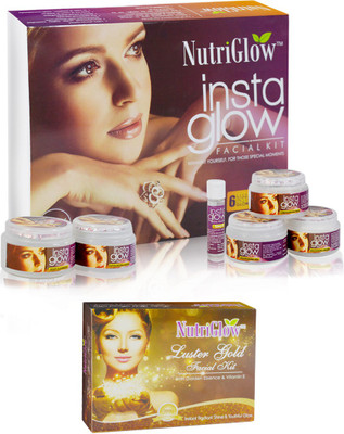 

NutriGlow Instaglow and Skin Gold Facial Kit(Set of 2)