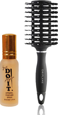 

Oriflame Sweden Blow-Drying Brush (27134) With Just Doit Perfume 30ml(Set of 2)