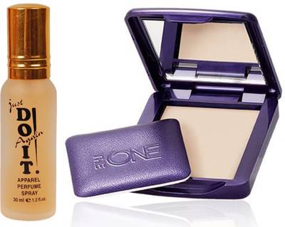 

Oriflame Sweden The ONE IlluSkin Powder 8g (Light - 30612) With Just Doit Perfume 30ml(Set of 2)