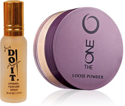 

Oriflame Sweden The ONE Loose Powder 7g (Translucent - 31598) With Just Doit Perfume 30ml(Set of 2)