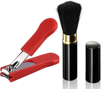 

Oriflame Sweden Giordani Gold Black Powder Brush (28759) With Nail Cutter(Set of 2)