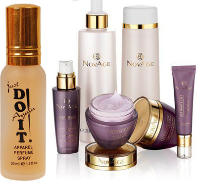 

Oriflame Sweden NovAge Ultimate Lift set 6Pcs (28968) With Just Doit Perfume 30ml(Set of 7)