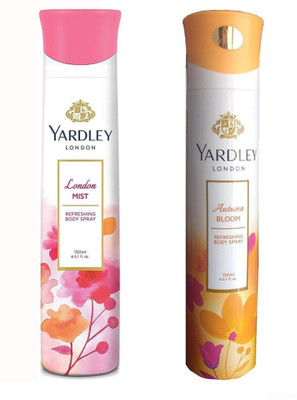 

Yardley Mist And Autumn bloom Body Spray - For Women(150 ml, Pack of 2)