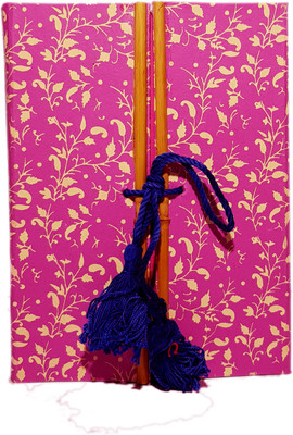 

Maken Style Collection A5 Diary(Handmade Paper Diary With Bookmark, Pink)