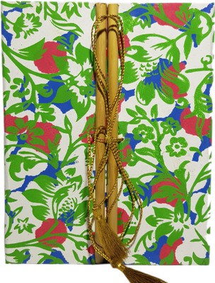 

MakenStyleCollection A5 Diary(Handmade Diary With Bookmark, Green, White, Red, Blue), Blue;green;red;white