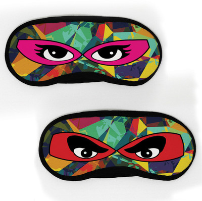 

indigifts Staring Eyes with Colourful Geometric Pattern(2)