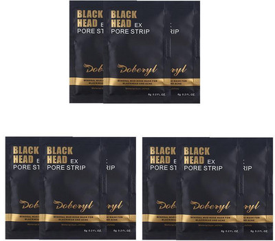 

Doberyl EX Pore Strip Facial Blackhead Remover Mineral Mud (9 Pack 54G)(54 g)