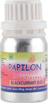 

Papilon Concentrated Artificial Food Flavour, BLACKCURRANT,(O.S.) 50 ml Black Currant Liquid Food Essence(50 ml)