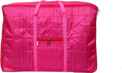 

JARA HAT KE Travel,Blanket and Storage Bag Jumbo Travel Bag, Rajai Cum Blanket Bag, Storage Bag. JHK-119(Pink)