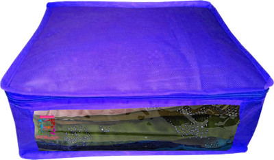 

Atorakushon new and modern stylish dresses covers Non Woven Saree wardrobe orgniser, cover / Wedding Gift, Regular Clothes Bag, Vanity pouch, Set Of 1 (Blue) at1 pcs Sari Small Non woven Blue(Blue)