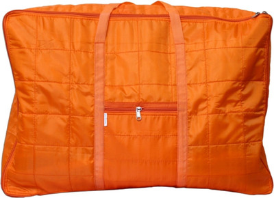 

JARA HAT KE Travel,Blanket and Storage Bag Jumbo Travel Bag, Rajai Cum Blanket Bag, Storage Bag JHK-117(Orange)