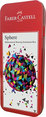

Faber-Castell Sphere - Mathematical Drawing Instrument Box Geometry Box(Red)