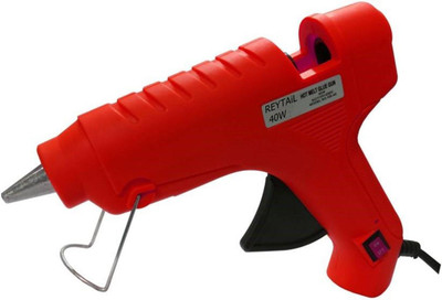 

REYTAIL 40W Red Hot Melt Glue Gun with 03 Glue Sticks (Size : 11 mm x 20 cm) Standard Temperature Corded Glue Gun(11 mm)