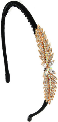 

Anuradha Art Jewellery Hair Band Hair Band(Gold, Black)
