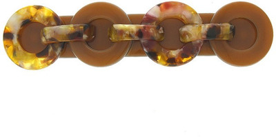 

Anuradha Art Jewellery Backpin Back Pin(Brown)