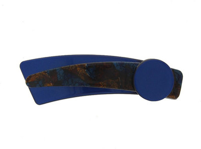 Anuradha Art Jewellery Backpin Back Pin(Blue)
