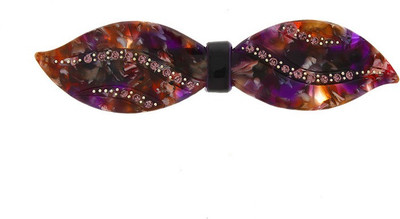

Anuradha Art Jewellery Backpin Back Pin(Purple)
