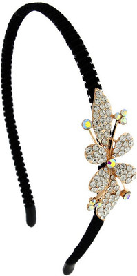

Anuradha Art Jewellery Hair Band Hair Band(Black, White)