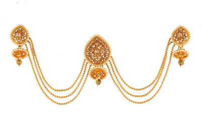 

Anuradha Art Jewellery Hair Brooch Hair Chain(Gold)