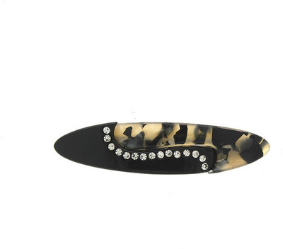 

Anuradha Art Jewellery Backpin Back Pin(Black)