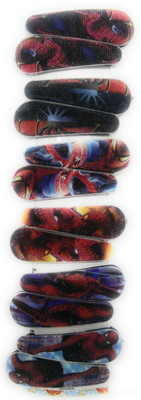 

Khubsurat Tic-Tac Hair Clips for Kids, Spider-man Theme on soft foam with Metal Base, 6 Pairs (12 Pcs), Mix Color Tic Tac Clip(Multicolor)
