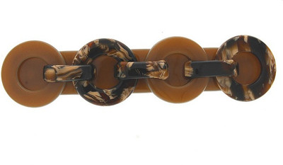 

Anuradha Art Jewellery Backpin Back Pin(Brown)