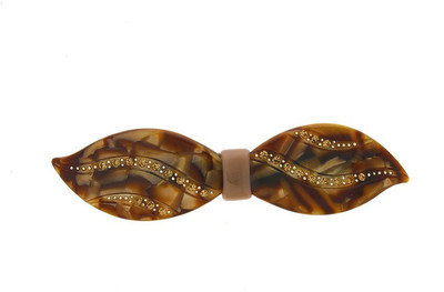 

Anuradha Art Jewellery Backpin Back Pin(Brown)