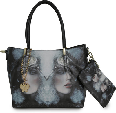 

Butterflies Hand-held Bag(Black)