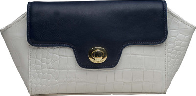 

Hidesign Women Casual White Genuine Leather Hand-held Bag