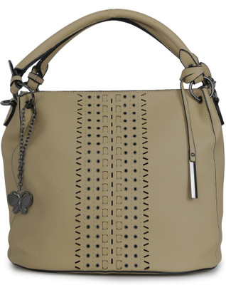 Butterflies Hand-held Bag(Khaki)