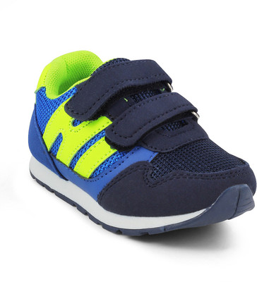 

KITTENS Boys Velcro Running Shoes(Dark Blue, Pink