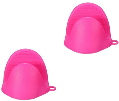 

SYGA silicone pot holder_Pink Syga Set Of 2 Silicone Pinch Grip Mitten Oven Mitt Gripper Grip Kitchen Potholder Utensil Tool(Pink) Pink Kitchen Tool Set(Pink)