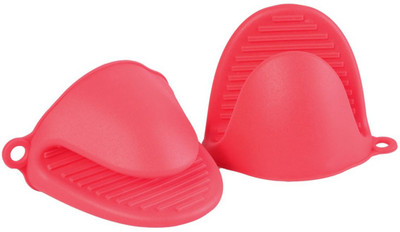 

SYGA silicone pot holder_Red Syga Set Of 2 Silicone Pinch Grip Mitten Oven Mitt Gripper Grip Kitchen Potholder Utensil Tool(Red) Pink Kitchen Tool Set(Pink)