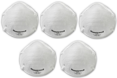 

Honeywell Pollution mask PM2.5 dust mask smog mask pack of 5 H801 N95 Mask 5 Pcs Mask and Respirator