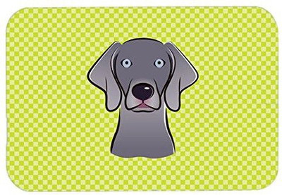 

Caroline's Treasures Checkerboard Lime Green Weimaraner Mouse Pad/Hot Pad/Trivet - BB1293MP Mousepad(Multicolor)