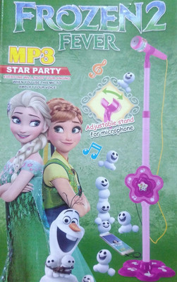 

kanha toys Frozen Fever Microphone With MP3 Function + Adjustable Height (Pink)(Pink, Pink)