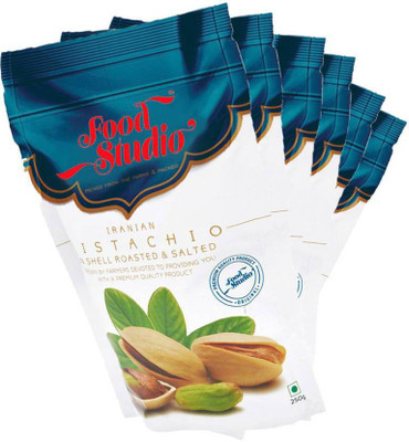 

Food Studio Iranian Pistachios Pack of 6 Pistachios(1500 g, Pouch)